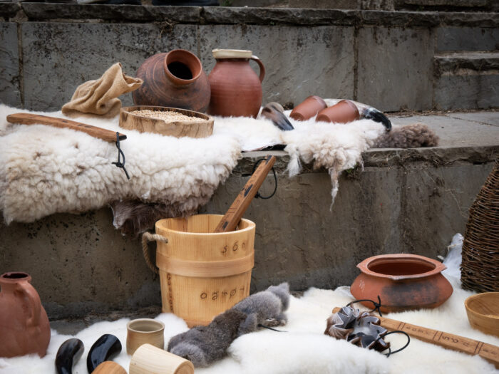 Viking craft displays at Oxford Castle and Prison